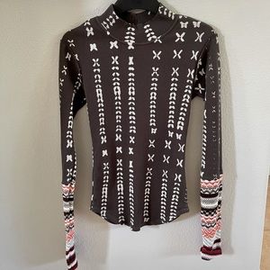 Free People Ski Lodge Cuff Thermal Top